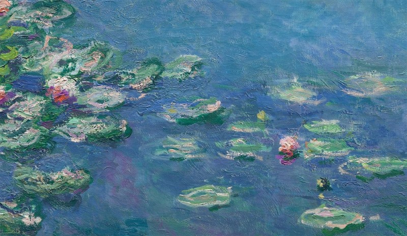 Клод Моне «Лилии» (фрагмент), 1906