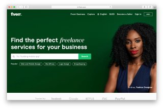 fiverr homepage