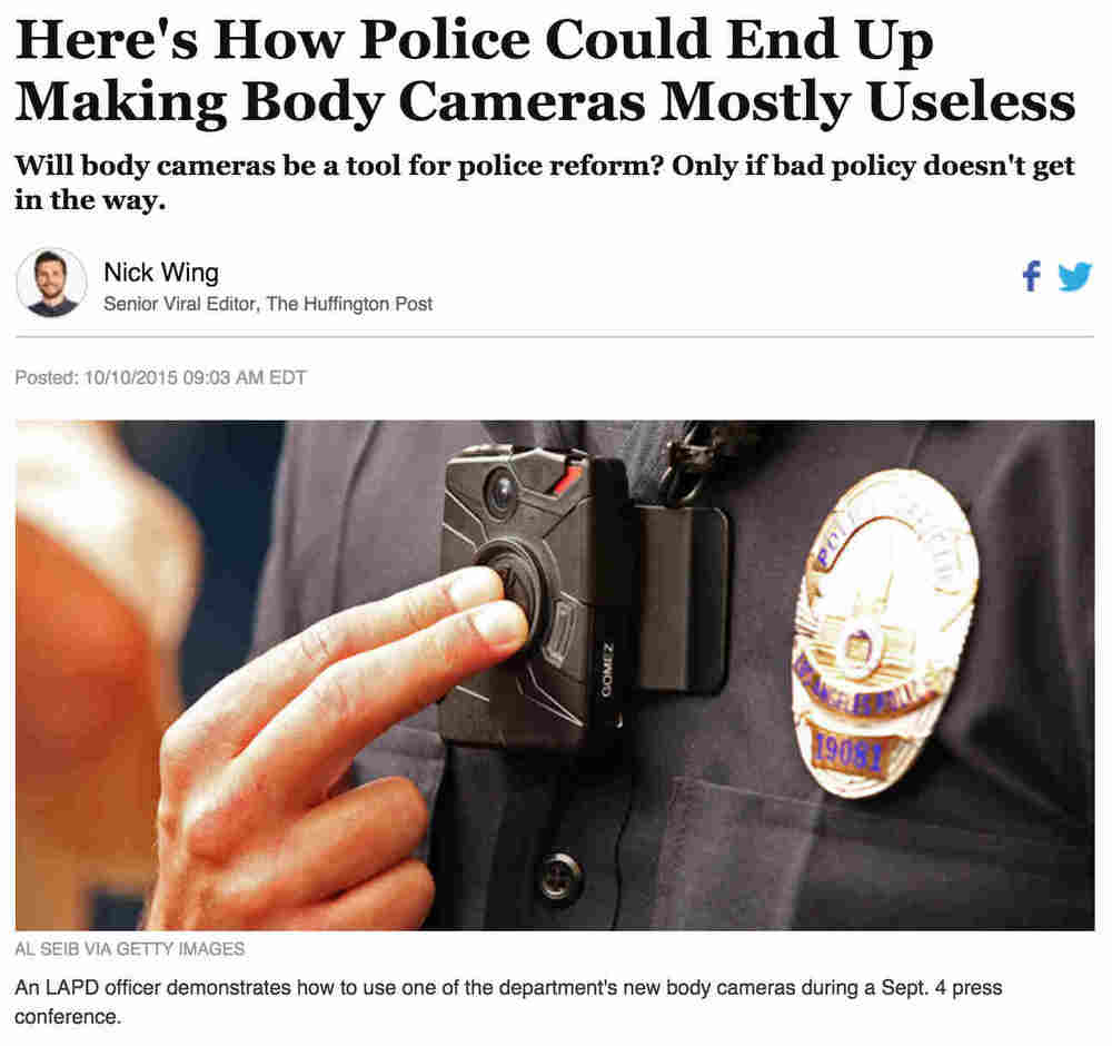 Body Cams/ Film The Police — Campaign Zero