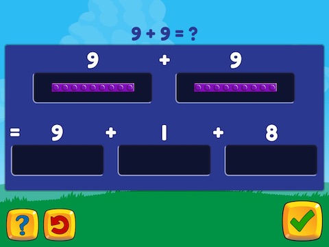 Add and subtract within 20 (decomposing numbers leading to a ten) Math Game