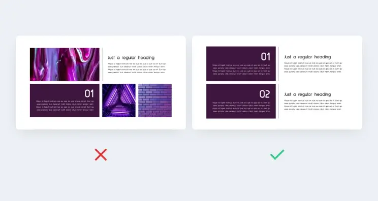 Landing page design simple and clear