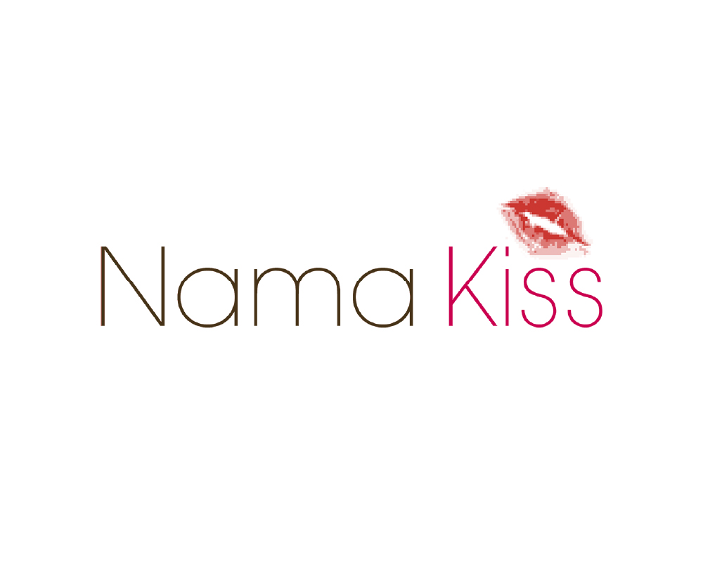 NamaKiss logo with a small kiss mark above the title