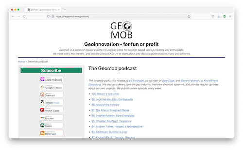 The Geomob Podcast