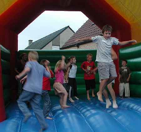 Springkasteel zonder dak