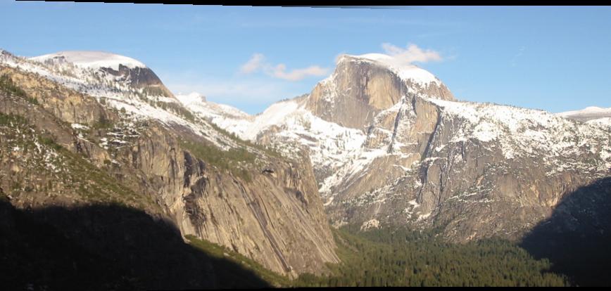 Yosemite benchmark images stitched together