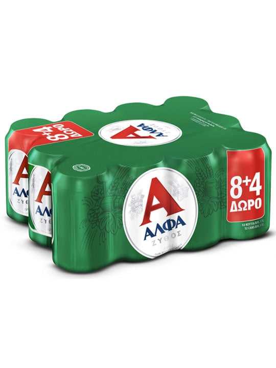Greek-Grocery-Greek-Products-Greek-beer-Alpha-48-cans-330ml-athinaiki-zytopoiia