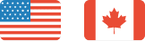 us canada flags