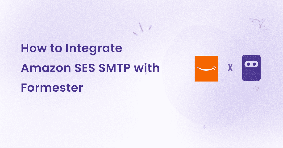 How to integrate Amazon SES SMTP with formester
