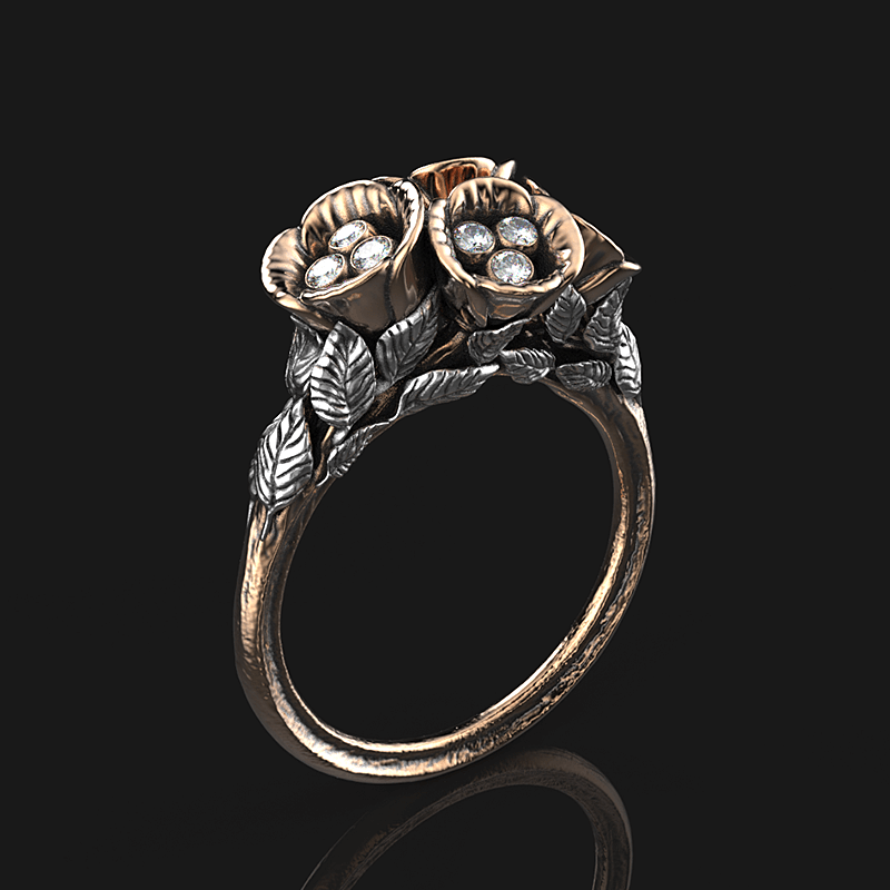 Floral Design Ring