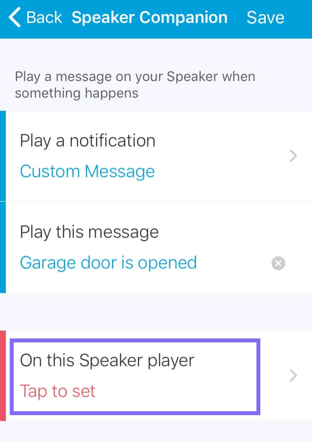 On this speaker player