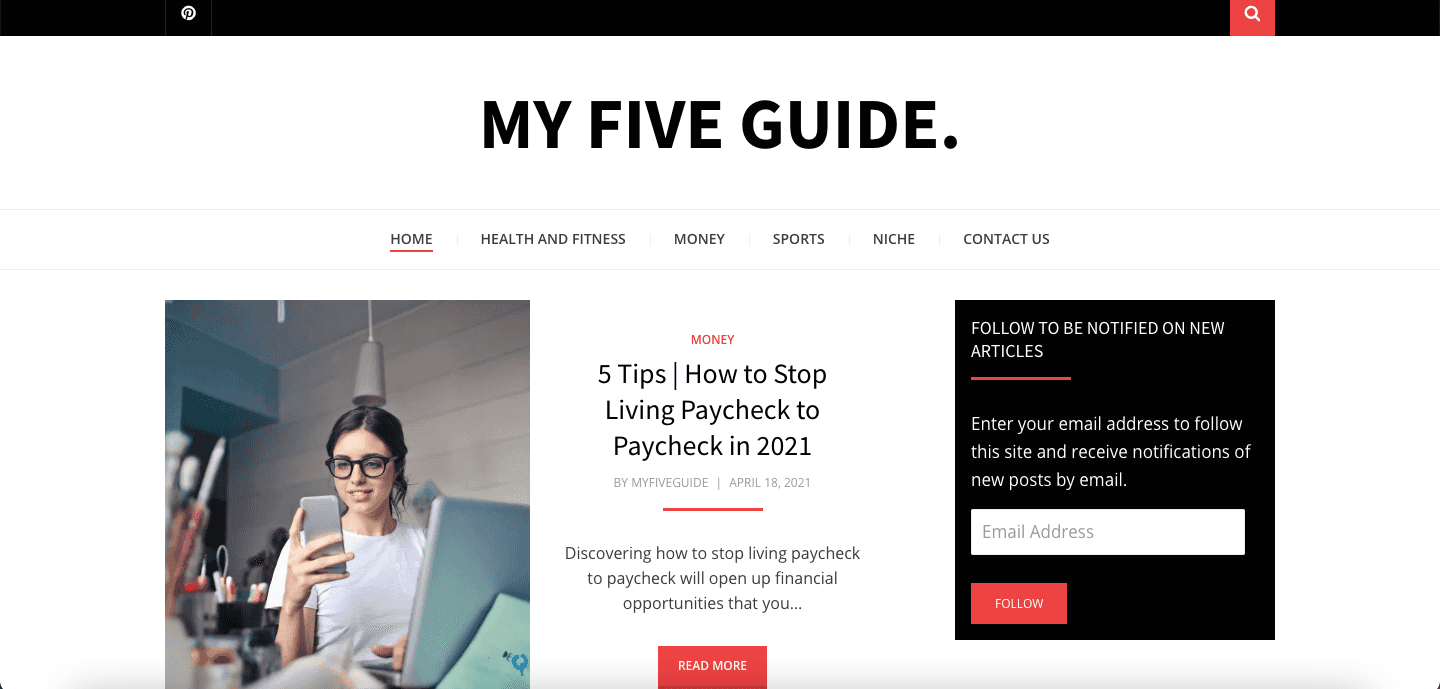 My five guide website