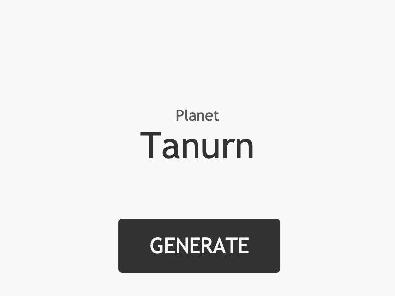 Generated Planet Example - Tanurn