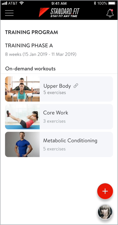 Standard Fit App Training Phases