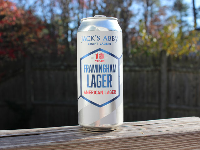 Framingham Lager, a American Lager brewed by Jack's Abby