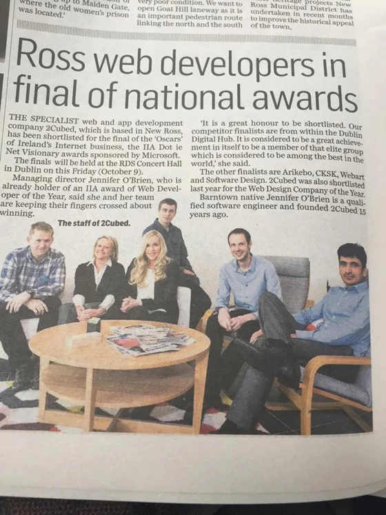2Cubed featured in regional newspapers 2Cubed featured in regional newspapers