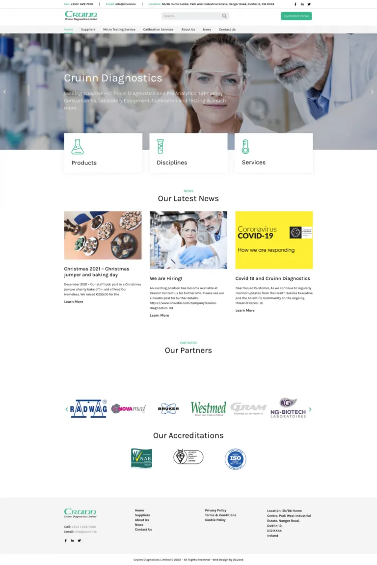 Cruinn Diagnostics Website Image Cruinn Diagnostics Website Image