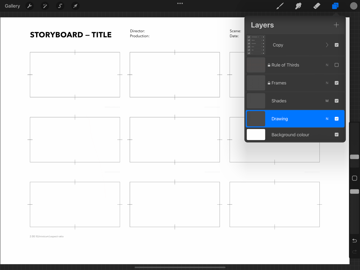 free templates for procreate