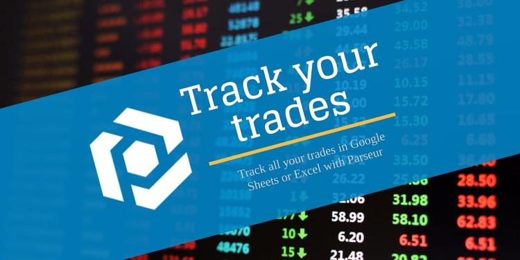 Track trades in Google Sheets or Excel cover image