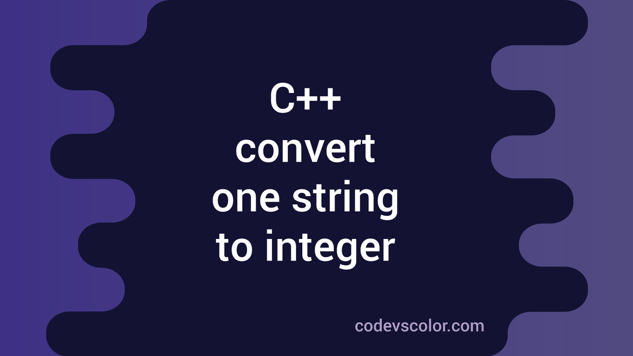 convert string to int c