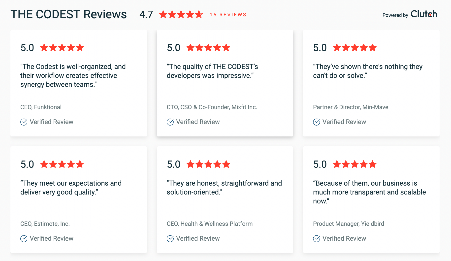 clutch reviews 