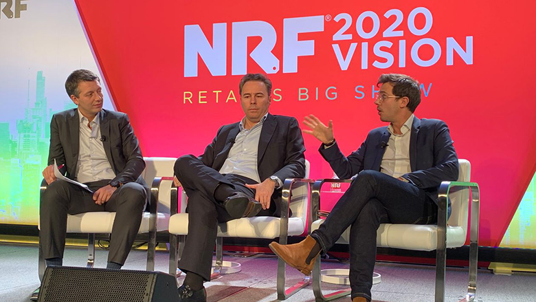 Speakers at the National Retail Federation show in New York