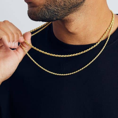 Rope Stack Thick + Regular Gold Chain Set JAXXON