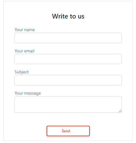 Bootstrap Form Contact With Outside Label
