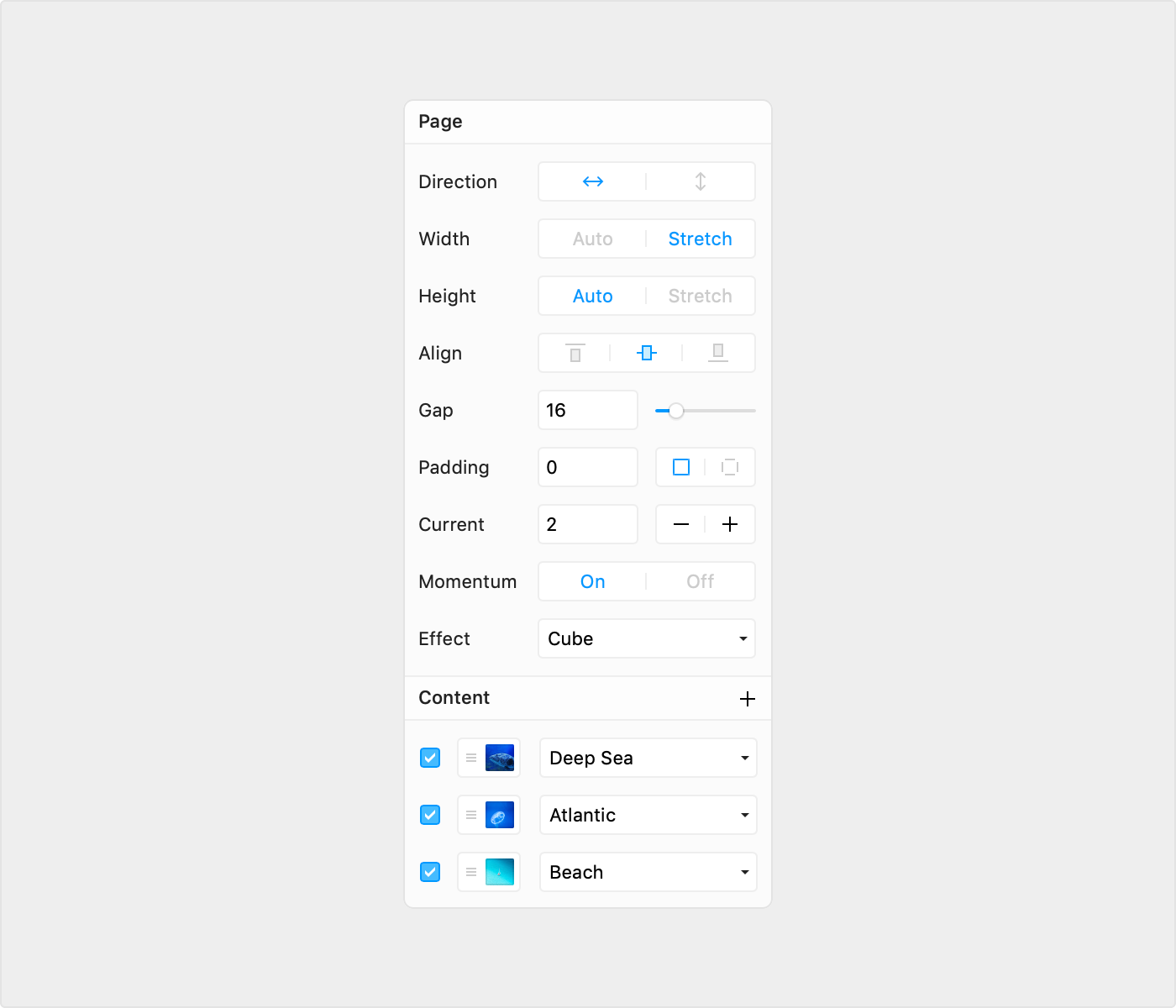 page properties