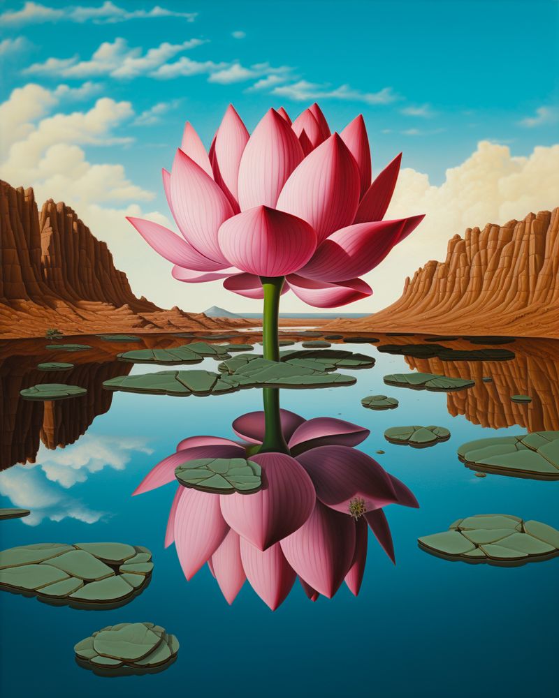 Lotus Flower Reflection