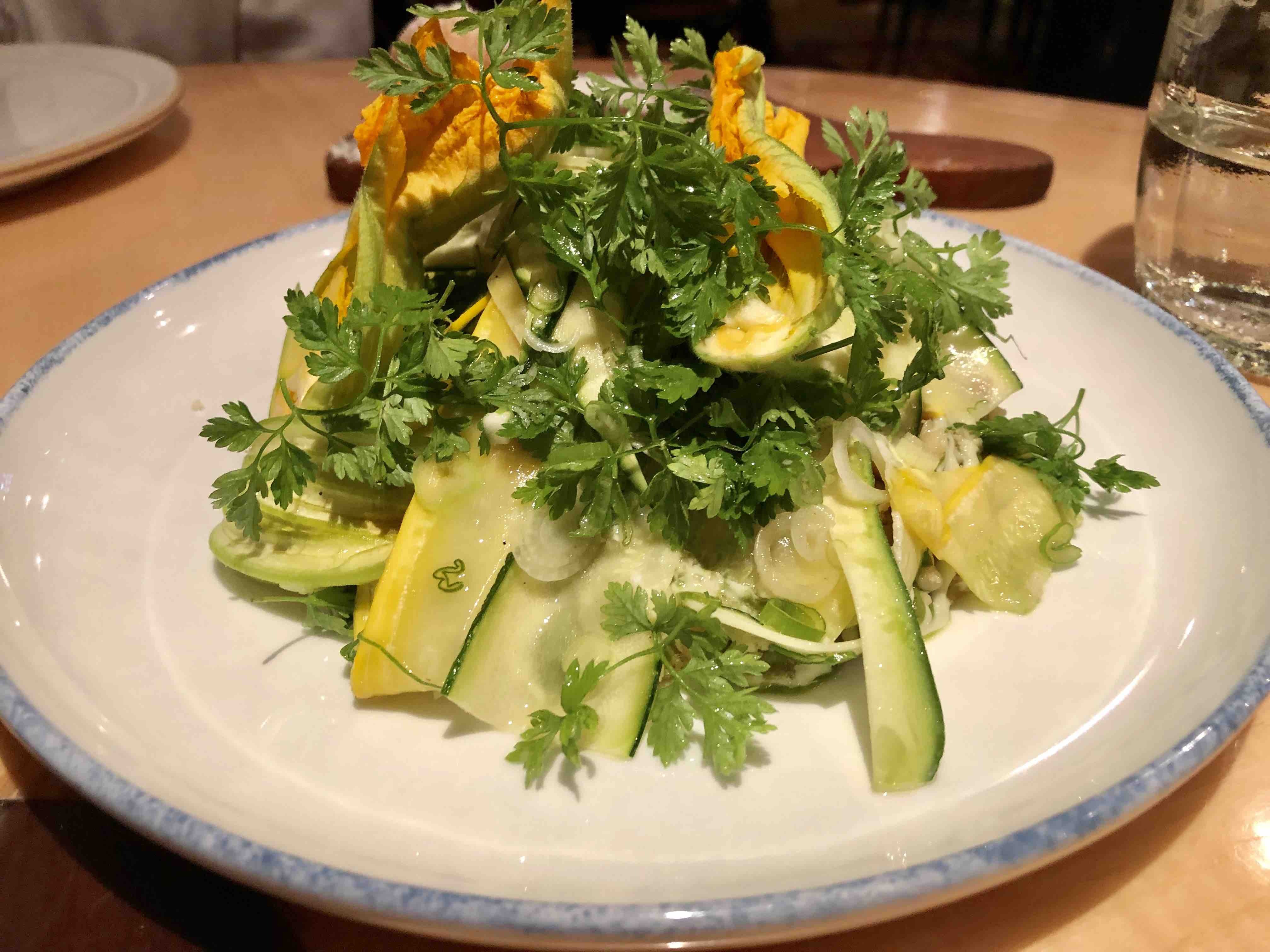 JAM London Chiltern Firehouse Courgette Salad