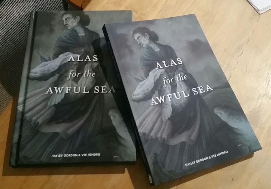 Foto des gedruckten Buchs zu Alas for the Awful Sea