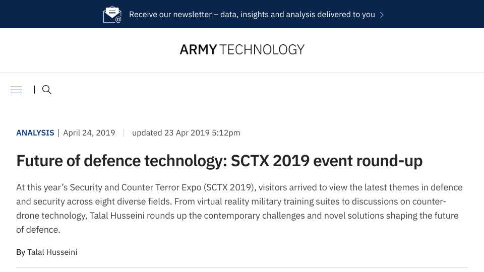 Future of defense technology: SCTX 2019 event round-up