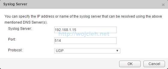 Configuring Syslog server for VMware NSX components - 4
