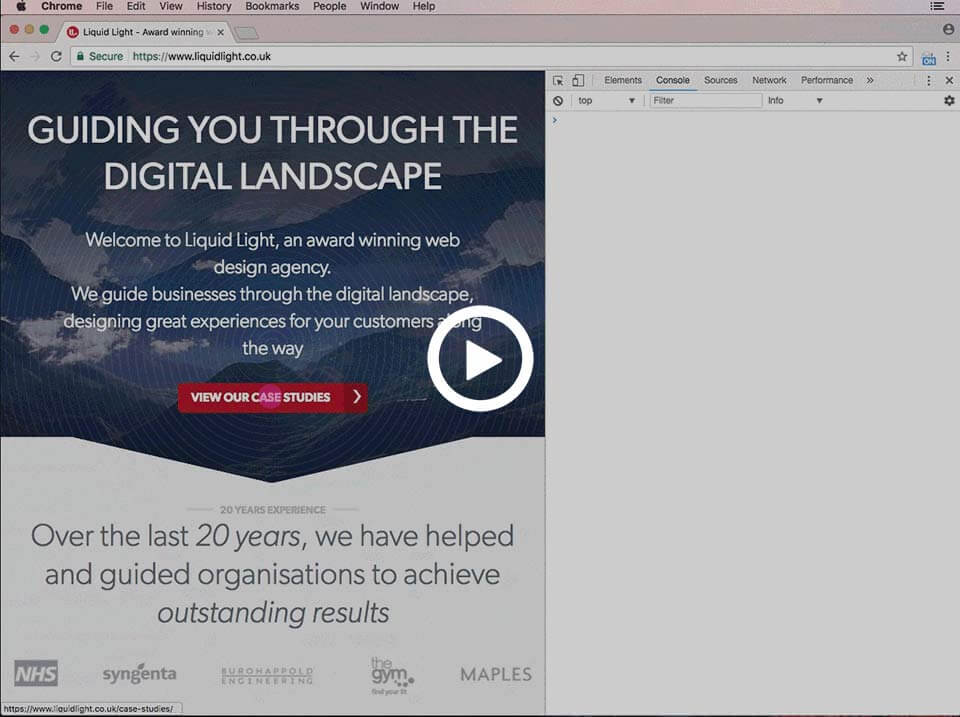 Tracking a button click