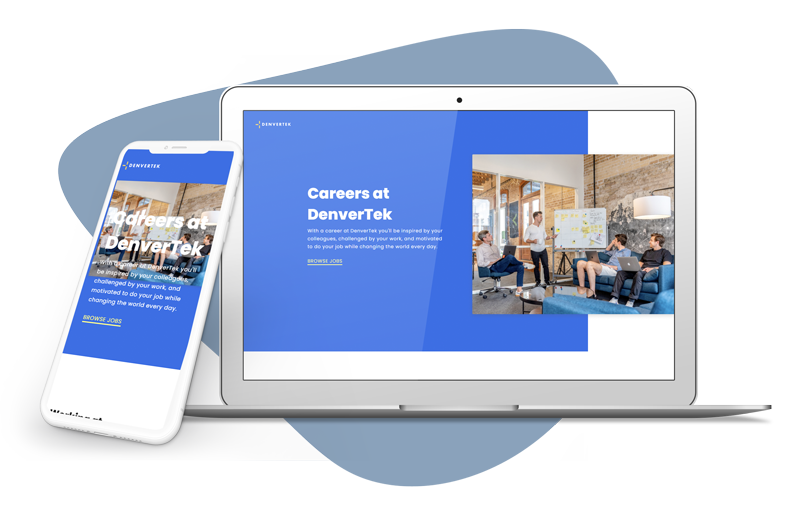 Microsite used for customized job postings Microsite used for customized job postings