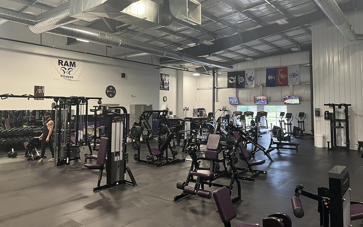An internal view of Ram Fitness and their gym in East Liverpool, Ohio.