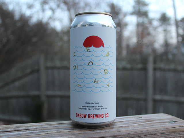 Seaworthy, a IPA brewed by Oxbow Brewing Company