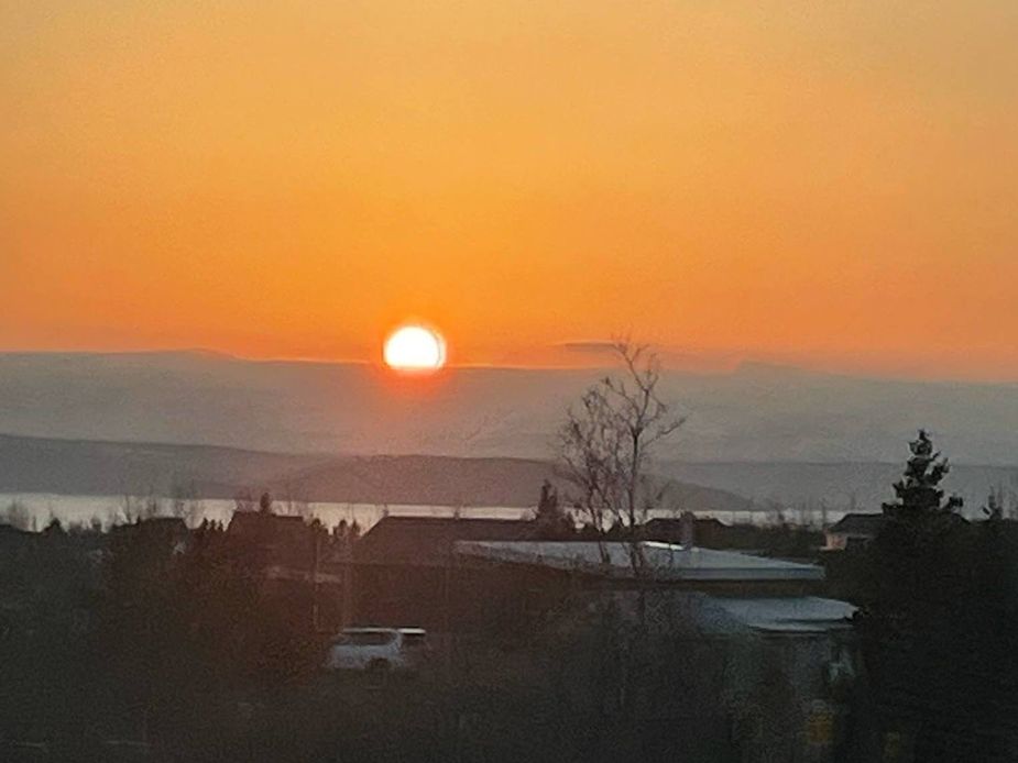 Sunset seen from the house