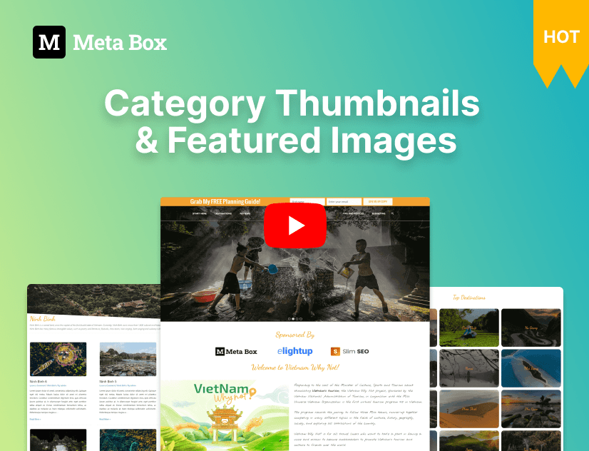 Create Category Thumbnails &amp; Featured Images