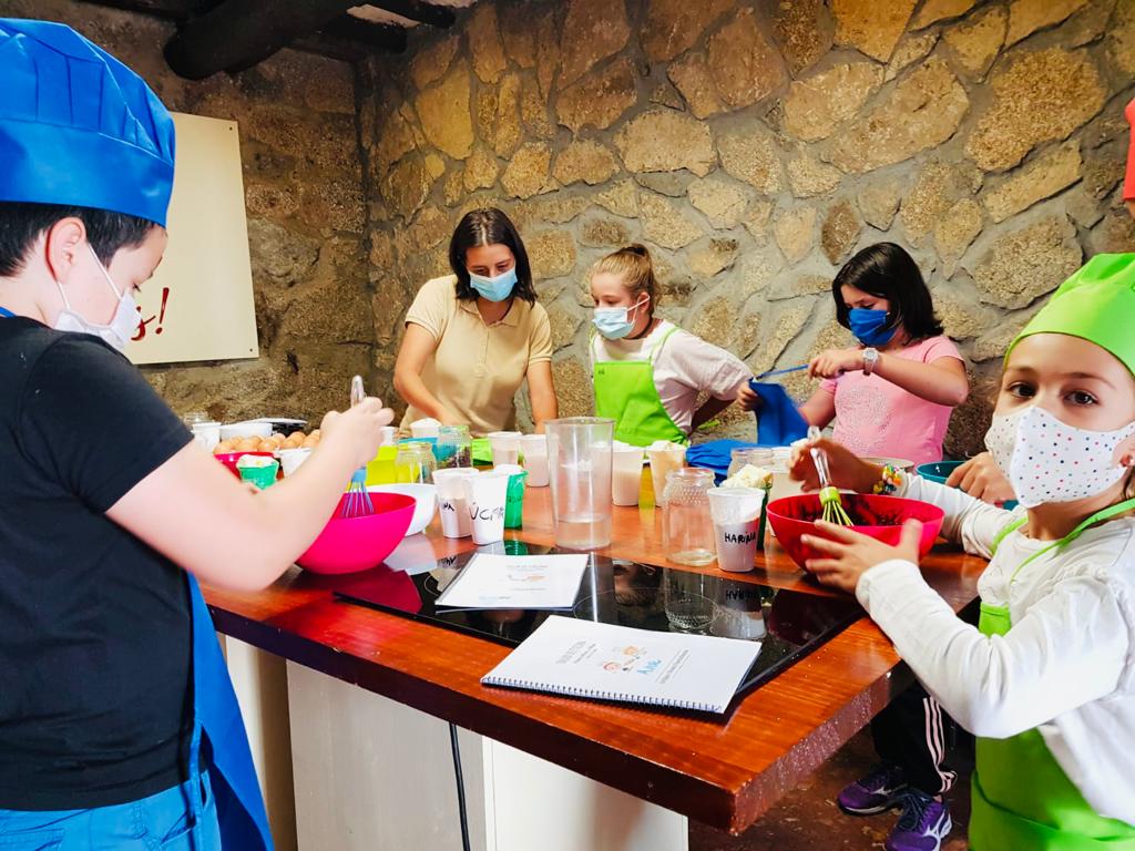 Clase de cocina para niños