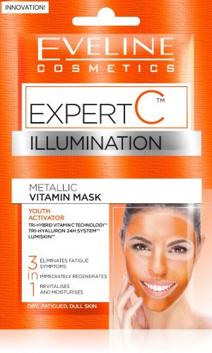 EVELINE EXPERT C 3 az 1-ben bőrvilágosító arcmaszk 2 x 5 ml