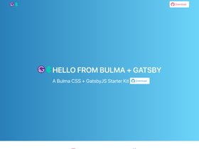 Gatsby Bulma Quickstart screenshot