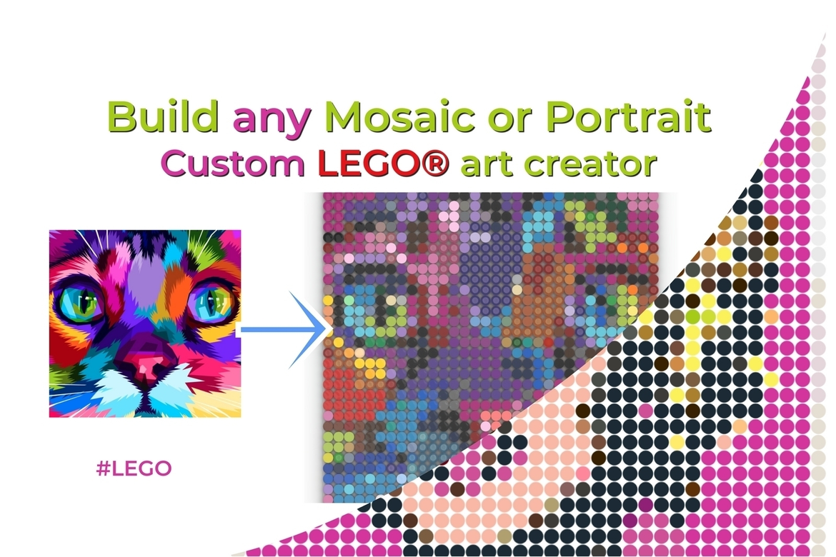 LEGO-like Mosaic Art Creator - Mosaics and Portraits.