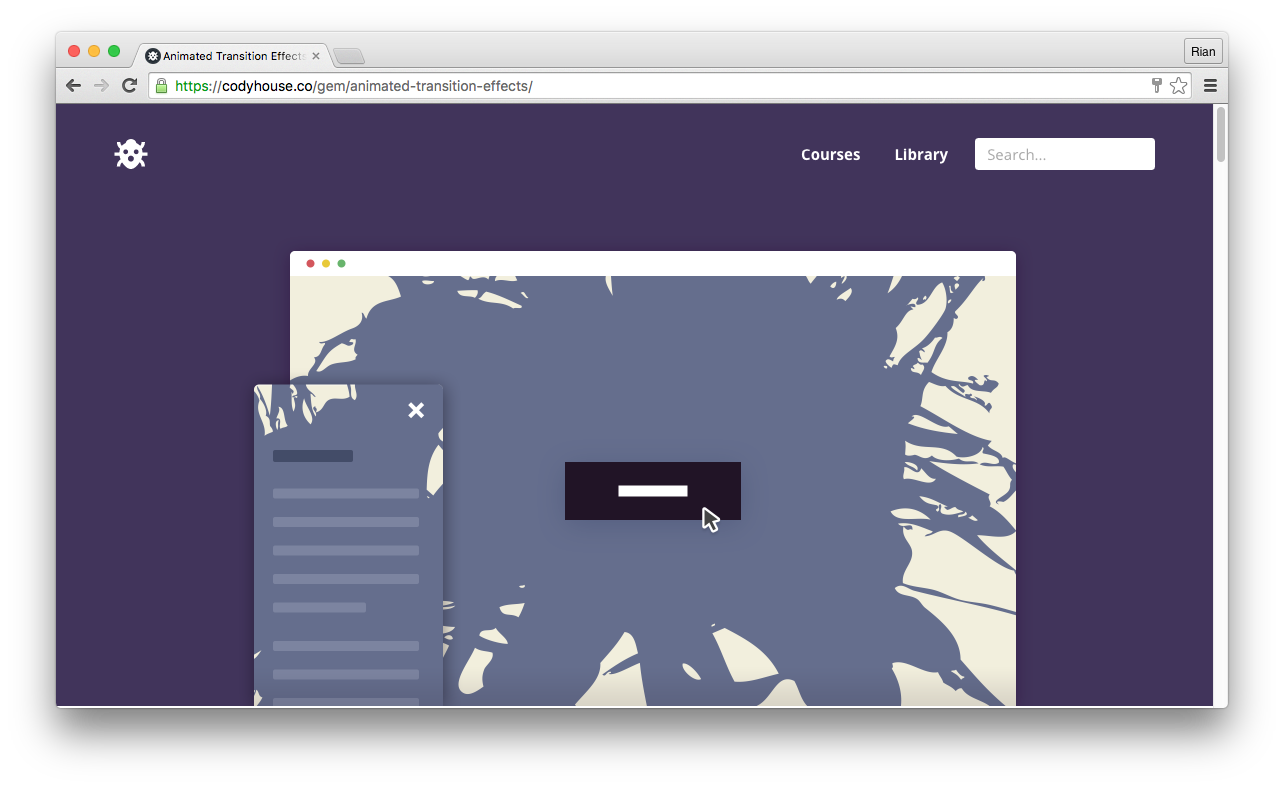 Page transition Effect