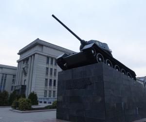 Monument to Soldiers Tank in Minsk