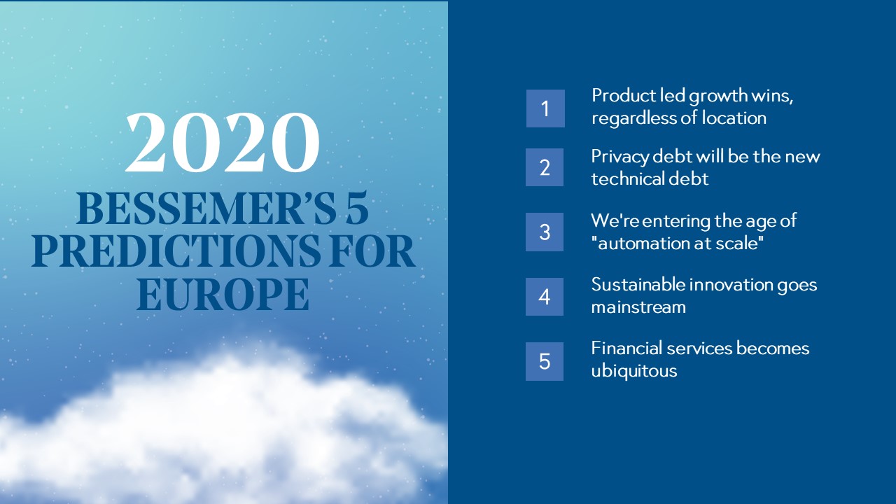 2020 Bessemer's 5 predictions for Europe