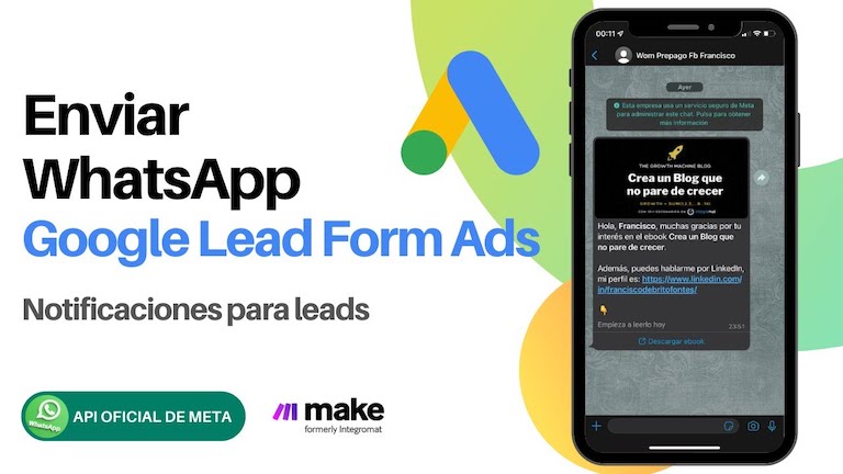 Google Lead Forms Ads a WhatsApp Official Cloud API