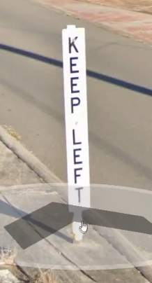 keep left