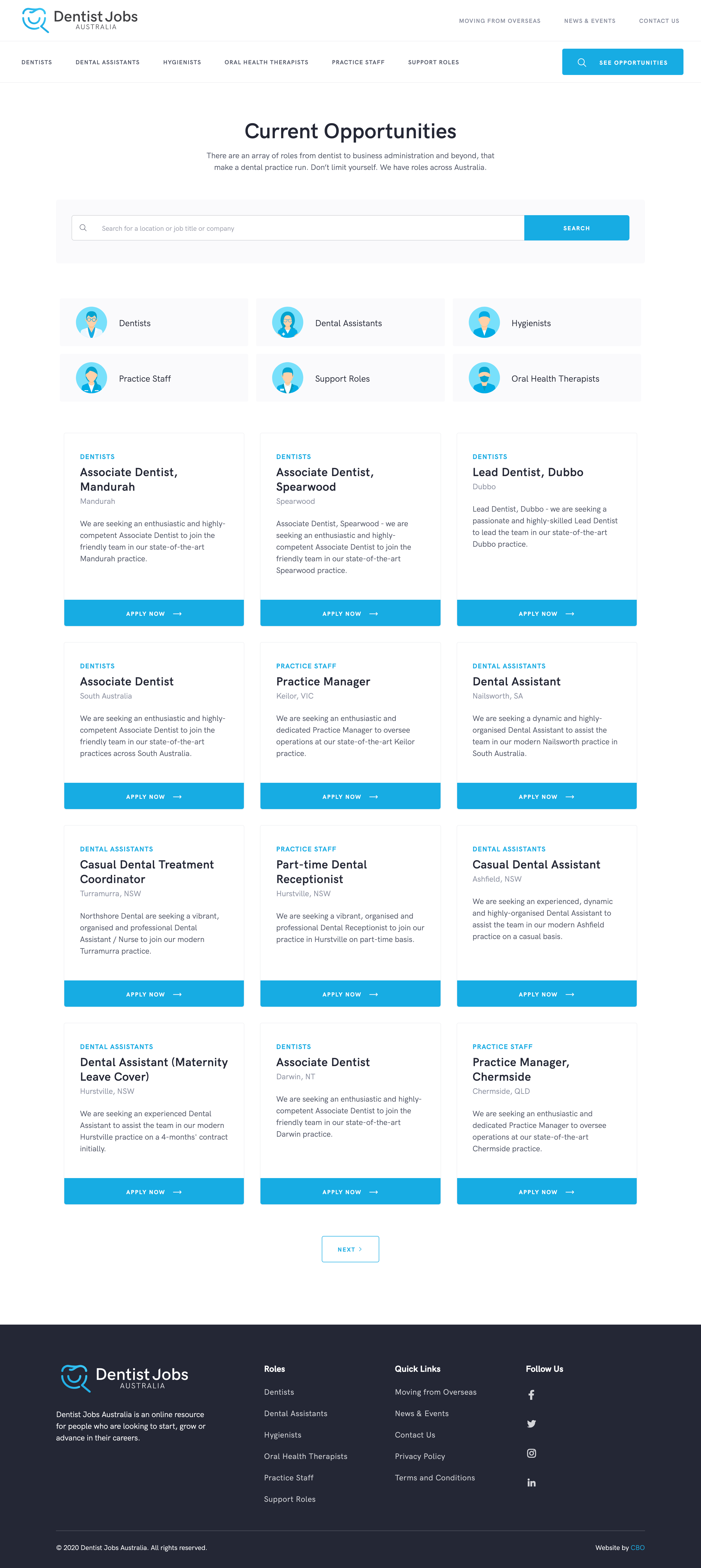 Opportunities Page