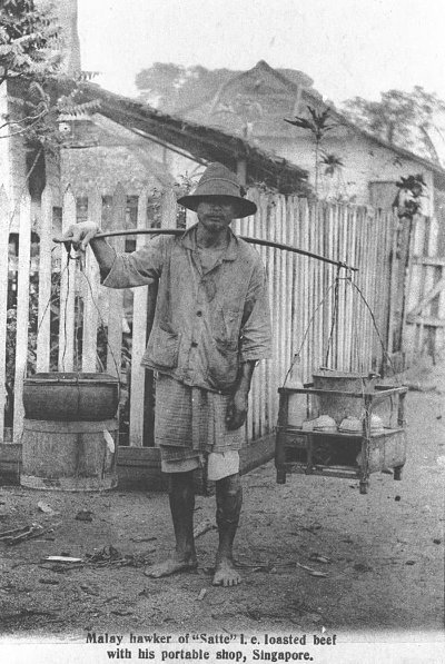 Satay hawker, 1900s